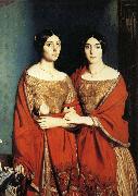 Theodore Chasseriau The Two Sisters Sweden oil painting artist